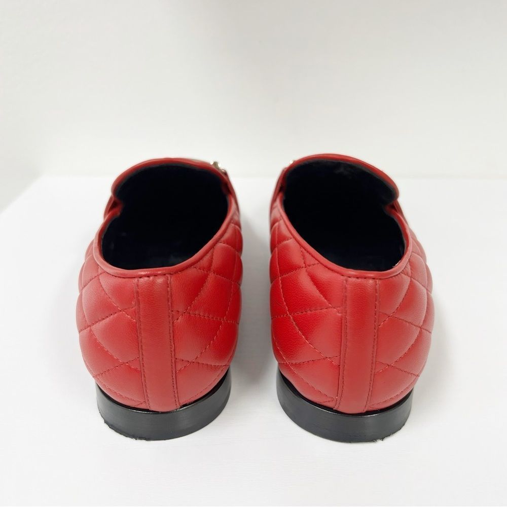 TOD’s Quilted Red Leather Loafer 6.5 - Picture 4 of 10